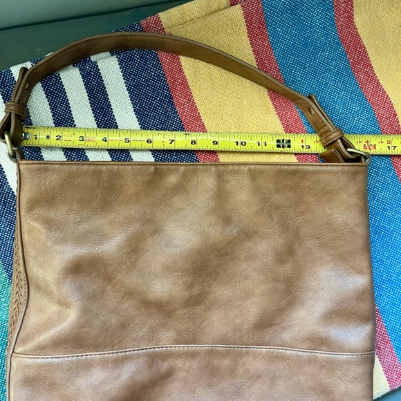 Antik Kraft Brown Vegan Leather Hobo Bag - Picture 2 of 9